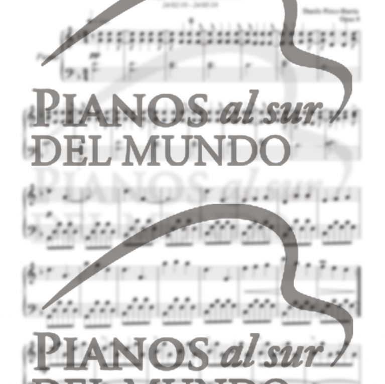Partitura Elegía por el lago villarrica, opus 8